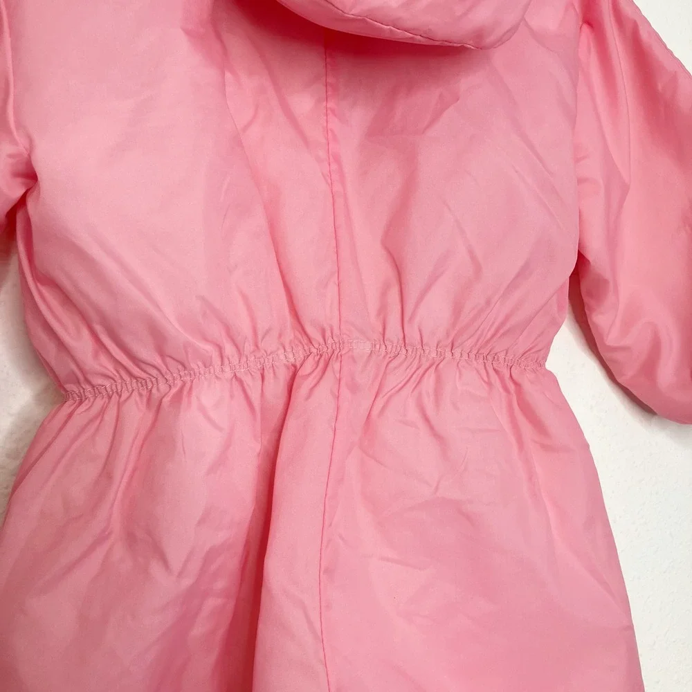 Vintage JC Penney Toddler Snowsuit Embroidered Pink Bunny‎ Hooded Size 24 Months